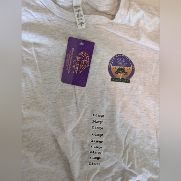 NWT Breeders Cup Gray Long Sleeve T-Shirt Large - Picture 3 of 6
